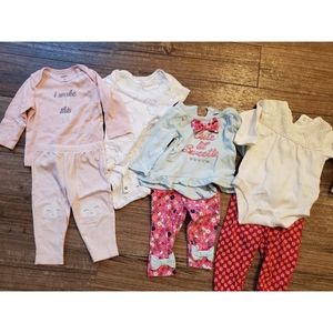 Baby Girl Outfit and dress bundle 6 month
